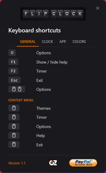 Keyboard shortcuts window (1)