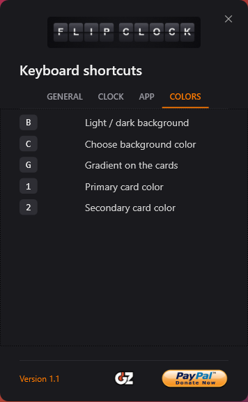 Keyboard shortcuts window (4)