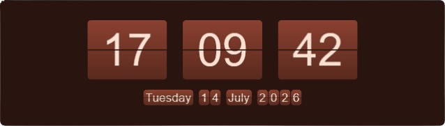 Sunset theme with date line