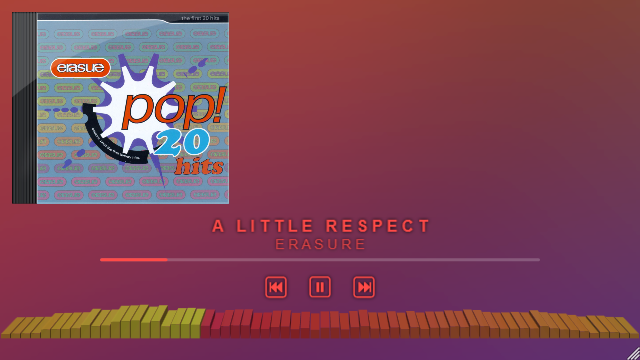 SoundMotion — Now Playing overlay with cover art